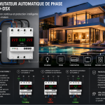 Inverseur de Source Auto Monophasé 100A JMRD-DSX