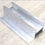Kit Mini Rail Aluminium 380mm (60x30) AL6005-T6 pour Fixation Panneaux Solaires sur Toiture Bac Acier - Avec 6 Vis Autoforeuses et Rubans d'Étanchéité
