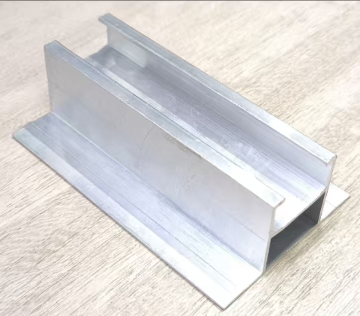 Kit Mini Rail Aluminium 380mm (60x30) AL6005-T6 pour Fixation Panneaux Solaires sur Toiture Bac Acier - Avec 6 Vis Autoforeuses et Rubans d'Étanchéité