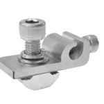 Borne de Mise à la Terre Solaire AL6005-T5 & Inox SUS304 (Grounding Lug) - Cosse d'Ancrage de Câble de Terre pour Rail Aluminium