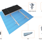 Équerre de Fixation L (L-Feet) Aluminium AL6005-T5 & Inox SUS304 pour Rail Solaire - Kit Goujon M10x200mm ou Vis & Pad EPDM T5-40