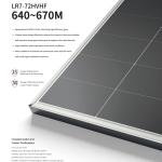 Panneau Solaire LONGi Hi-MO X10 Guardian Anti-Poussière 645W LR7-72HVHF - Module Photovoltaïque HPBC 2.0 Haute Efficacité