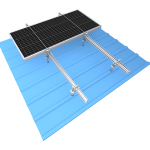 Équerre de Fixation L (L-Feet) Aluminium AL6005-T5 & Inox SUS304 pour Rail Solaire - Kit Goujon M10x200mm ou Vis & Pad EPDM T5-40