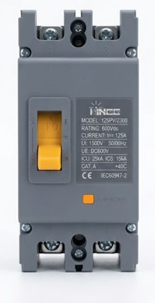 Disjoncteur MCCB DC 125PV/2300 600V