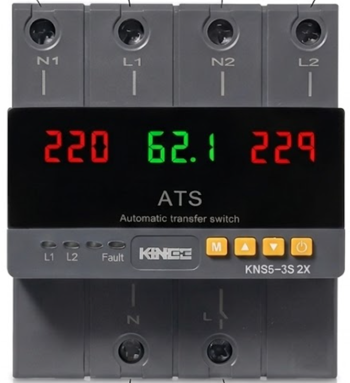 Commutateur de Transfert Automatique Triphasé ATS avec Protection Tension & Courant