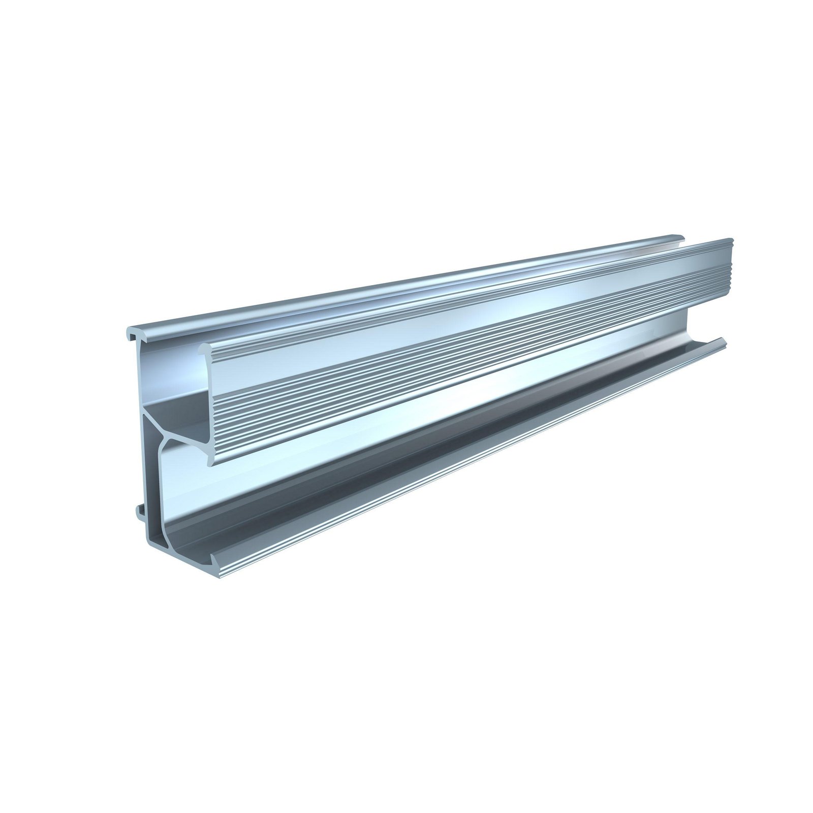 Rail de Montage Aluminium AL6005-T5/T6 (26.8x43mm) pour Panneaux Solaires sur Toiture Métallique